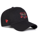 Gorra de béisbol ajustable con visera para hombre, diseño de león y tigre - Estampado animal rojo, parte trasera de malla transpirable, ligera para deportes al aire libre, viajes, fiestas en la playa - Sombrero casual de primavera/otoño, sombrero de viaje