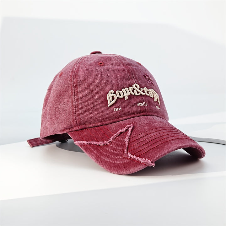 Gorra de Béisbol con Letras Bordadas - Ajustable, Ligera y Elegante para Hombres y Mujeres