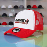 Tela. 1pc Gorra de béisbol con logo de agricultura CASE IH - Sombrero de camionero ajustable con cierre a presión, ligero y con diseño con detalles rojos, perfecto para actividades al aire libre, golf, playa y uso casual, sombrero para exteriores | Gorra