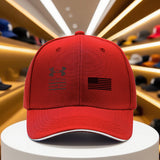 1pc Gorra Clásica Unisex de Verano y Otoño - Gorra Snapback Negra Transpirable Under Armor para Exteriores, Camping, Baile Callejero, Running, Fitness, Uso Casual y Regalo Versátil