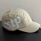 1 Gorra de béisbol con logo ESPT para hombre y mujer - Gorra ligera, transpirable y de secado rápido con letras ESPT llamativas, ajuste ajustable, visera curva y ala estructurada para deportes al aire libre, sombrero para viajes casuales (//Gris/Azul Mari