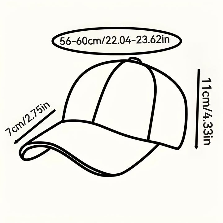 Gorra de béisbol bordada para hombre y mujer con diseño de visera - Snapback ligero y ajustable, comodidad para todas las estaciones, con bordado naranja, atuendo casual versátil para exteriores y uso diario, sombrero para exteriores, diseño divertido, so