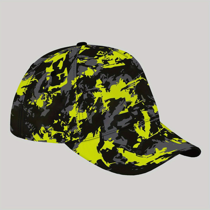 Gorra de Béisbol Casual para Hombres JKXWL - Estilo Callejero en Verde Neón y , Hebilla Ajustable Ligera, Poliéster Transpirable para Deportes al Aire Libre y Uso Diario, Uso Todo el Año, Regalo Festivo, Gorra de Béisbol, Accesorio Cómodo para la Cabeza