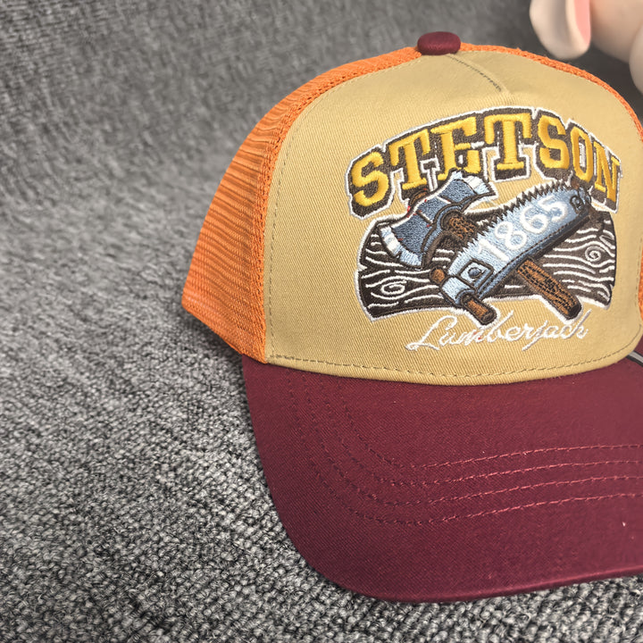 Gorra de béisbol STETSON para hombre con bordado , visera larga y ancha