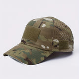 Gorra de béisbol con diseño de camuflaje para hombre, protección solar, transpirable, ideal para pesca, senderismo, campamento y caza, talla ajustable, gorra de playa