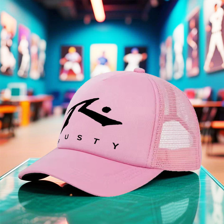 1pc Gorra Unisex Ligera de Verano y Otoño 2025 con Estampado RUSTY, Gorra Snapback Negra Transpirable para Camping al Aire Libre, Baile Callejero, Deportes de Carrera, Uso Casual – Regalo Versátil de Cumpleaños