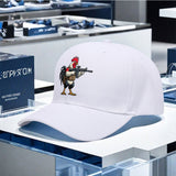 Gorra de béisbol de gallo de dibujos animados - Gorra ajustable con diseño de pistola bordada, poliéster ligero, estilo fresco y atractivo para hombres y mujeres, ideal para pesca o uso casual, gorra de pesca.