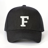 1 Gorra de Béisbol Bordada con Letra F Unisex, Ajustable y Transpirable, Estilo Y2K para Parejas, Ala Curva, Moda Verano para Hombres y Mujeres