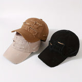Gorra de béisbol desgastada estilo hip hop, gorra ligera ajustable para hombre, ideal para ciclismo urbano, skateboarding y actividades al aire libre, diseño en negro con costuras blancas, material de poliéster, estilo casual, sombrero urbano resistente