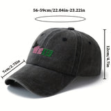 Gorra de Béisbol Unisex Estilosa y Versátil con Letras Impresas WICKED, Visera Curva Clásica Retro Lavada Ligera para Vacaciones al Aire Libre, Camping y Ocasiones Casuales, Accesorio de Viaje, Textura Resistente y Duradera