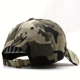 Gorra de béisbol militar con diseño de camuflaje para hombre y mujer, tendencia primavera-verano, ideal para entrenamiento al aire libre y bordado de moda