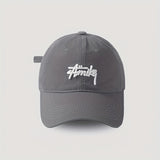 Gorra de Béisbol Retro Primavera-Verano Japonesa para Hombres y Mujeres, Estilo Casual con Visera Curva, Unisex, Gorra Moderna, Tela Ligera, Bordado de Letras, Lavable a Mano, Ideal para Amantes de la Moda y Actividades al Aire Libre