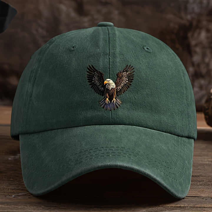 Gorra de béisbol ligera para hombre - Diseño gráfico de águila en vuelo, panel frontal estructurado para exteriores, deportes y ocio - Gorra de béisbol lavable a máquina para uso diario y eventos especiales - Regalo ideal para papá, esposo, atletas - Acce