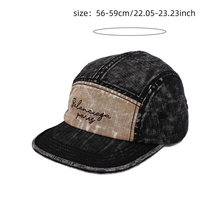 Gorra de béisbol de 5 paneles para hombre y mujer - Sombrero estructurado resistente con diseño de 5 paneles, ligero y transpirable para deportes al aire libre, ropa casual de calle, sombrero casual, estilo retro de pico de pato, equipo de cabeza duradero