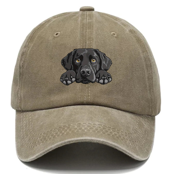 1 Gorra de béisbol con estampado de Labrador Retriever - Gorra snapback ligera, transpirable y ajustable con visera curva, aspecto lavado para mujeres y hombres, regalo de cumpleaños para amantes de los perros