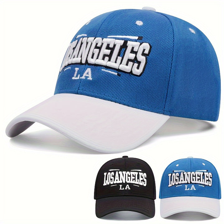 Gorra de béisbol bordada LOS ANGELES - Ajustable, ligera y elegante para hombres y mujeres
