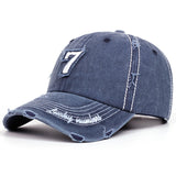 Gorra de Béisbol Casual para Hombre con Número 7 Bordado - Ligera, Ajustable para Actividades al Aire Libre, Senderismo y Regalos