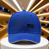 1pc Gorra Clásica Unisex de Verano y Otoño - Gorra Snapback Negra Transpirable Under Armor para Exteriores, Camping, Baile Callejero, Running, Fitness, Uso Casual y Regalo Versátil