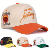 Gorra de béisbol de 5 paneles para mujer - Diseño de rosa y corona, ajustable con cierre, poliéster ligero para verano al aire libre, viajes, vacaciones en la playa, accesorios de playa, ropa ajustable, elegante y duradera.