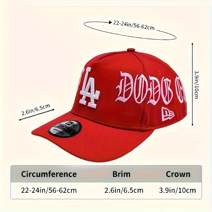 Gorra de béisbol New Era LA - Snapback ajustable, letras llamativas de LA y logo de LA, gorra ligera de streetwear para hombre, para todas las estaciones, moda urbana hip hop, deportes al aire libre, caza