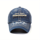 Gorra de béisbol lavada de época, gorra de pico de pato para parejas con letras bordadas, sombrero de sol casual para exteriores