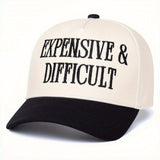 Gorra de béisbol bordada personalizada para mujer, con un diseño de camionero caro y desafiante, ideal para gorras deportivas de exterior, perfecta para la moda casual urbana durante viajes de primavera y otoño, incluyendo vacaciones en la costa y 10 apro