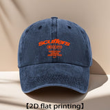 Gorra de Béisbol Retro Unisex Ajustable para Hombres y Mujeres con Logo SCUFFERS e Icono de Zapatilla - Gorra Casual Lavada en Azul Oscuro, Estilo Callejero o casual Diseño Plano Duradero (Lavado a Mano) Talla Única, Sombreros, Sombreros para Hombres, Som