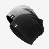 Gorro de punto transpirable para hombres y mujeres, absorbe sudor, a prueba de viento, con diseño cruzado, ideal para deportes y uso diario, lavable a mano, estilo retro