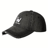 Gorra de Béisbol Unisex Estilo Coreano con Bordado Simple y Visera Suave para Primavera/Verano