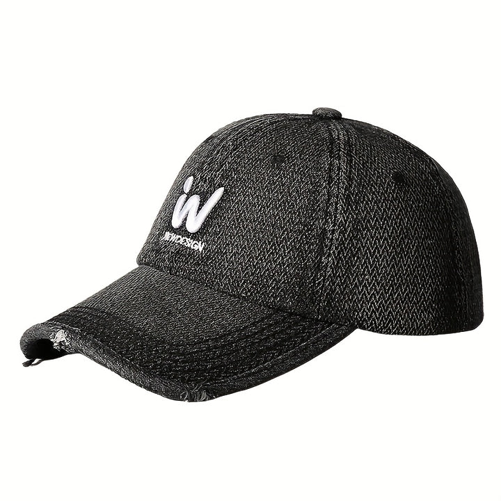 Gorra de Béisbol Unisex Estilo Coreano con Bordado Simple y Visera Suave para Primavera/Verano