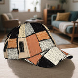 1 gorra de béisbol Snapback de poliéster con estampado abstracto de patchwork 2D para Acción de Gracias - Gorra con impresión vibrante de cuerpo completo, ideal para deportes, running y estilo casual urbano, Cubierta para la Cabeza al Aire Libre,Moda Stre