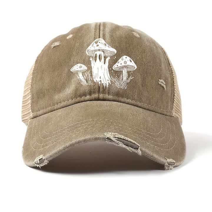 Gorra de béisbol retro lavada, estilo dad hat, ajustable y versátil, gorra suave para el sol