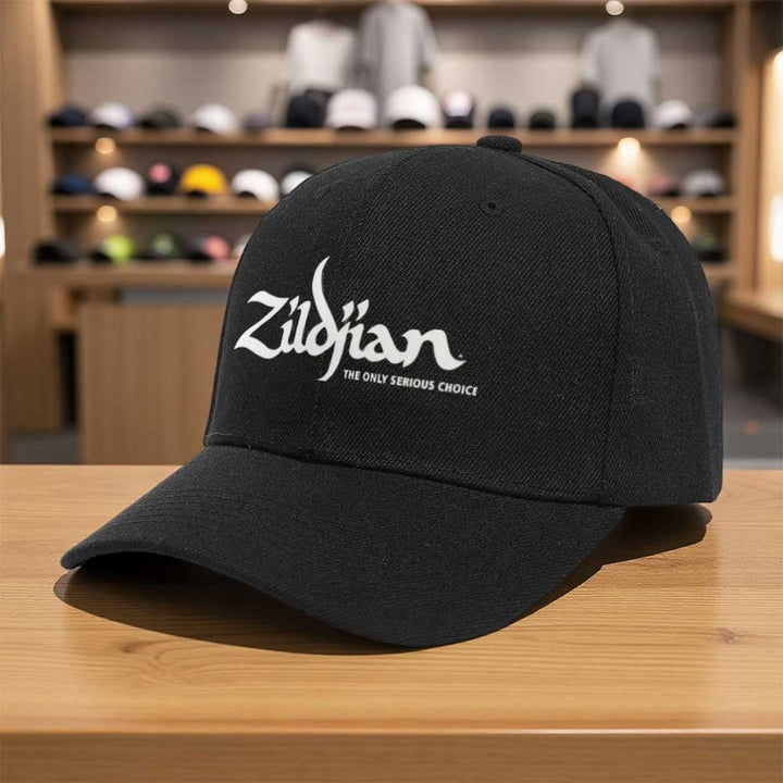1 Gorra de béisbol Zildjian Since 1623 - Gorra ligera ajustable con cierre, negra con logo blanco, para skateboarding, gimnasio, viajes, ropa urbana casual - Gorra deportiva unisex para hombres y mujeres, accesorio para el cabello para el gimnasio, moda u