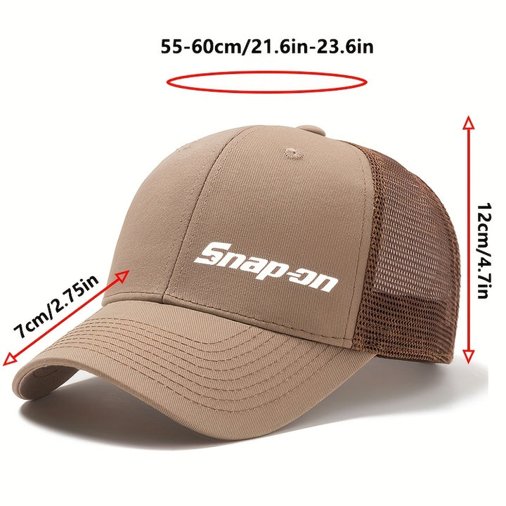 Gorra de Béisbol Unisex Transpirable para Verano, Visera Ajustable con Cierre a Presión, Gorra Trucker para Deportes y Actividades Casuales