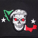 Gorra de Béisbol de 5 Paneles para Hombres con Hebilla Ajustable - Ligera para Primavera/Otoño, Emblema de Calavera Icónico y Diseño de Parte Superior Redonda, Gorra Casual para Viajes al Aire Libre (Sin Malla, Diseño Icónico) - Fácil de Cuidar para Estil