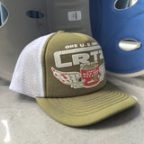 Gorra Trucker Ajustable de Malla Transpirable - Gorra Dad con Cierre a Presión, Estampado Geométrico en Verde Oliva para Hombres y Mujeres, Moda Casual Hip Hop Deportiva para Acciones de Gracias al Aire Libre