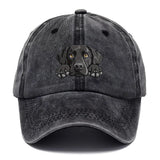 1 Gorra de béisbol con estampado de Labrador Retriever - Gorra snapback ligera, transpirable y ajustable con visera curva, aspecto lavado para mujeres y hombres, regalo de cumpleaños para amantes de los perros