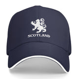 Gorra de béisbol clásica hippie con visera curva, gorra de camionero con estampado de león escocés, gorra snapback para deportes al aire libre casuales