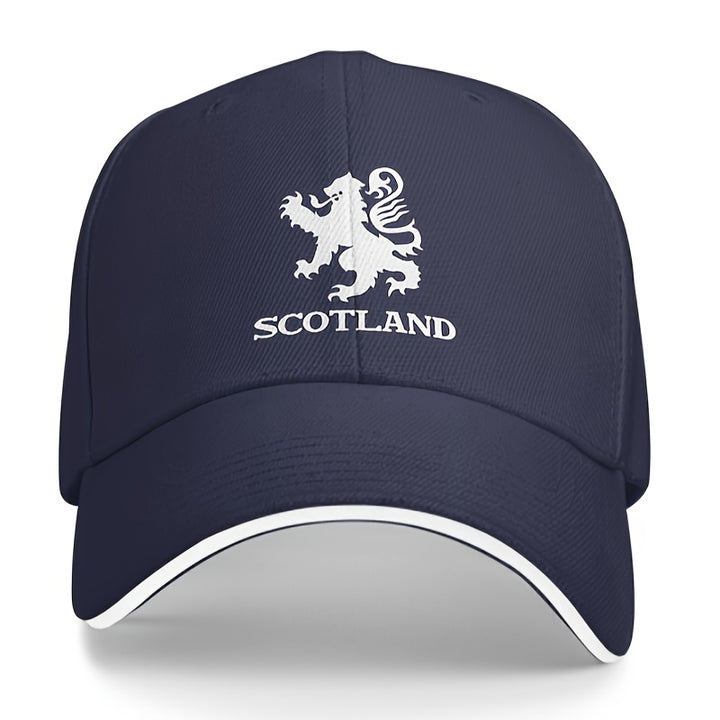 Gorra de béisbol clásica hippie con visera curva, gorra de camionero con estampado de león escocés, gorra snapback para deportes al aire libre casuales