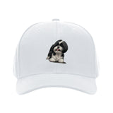 1 gorra de béisbol con estampado de perro Shih Tzu - Gorra ajustable con diseño de cara de Shih Tzu, accesorio ligero y casual para amantes de mascotas, lavable a mano, ideal para uso diario y regalos para dueños de perros