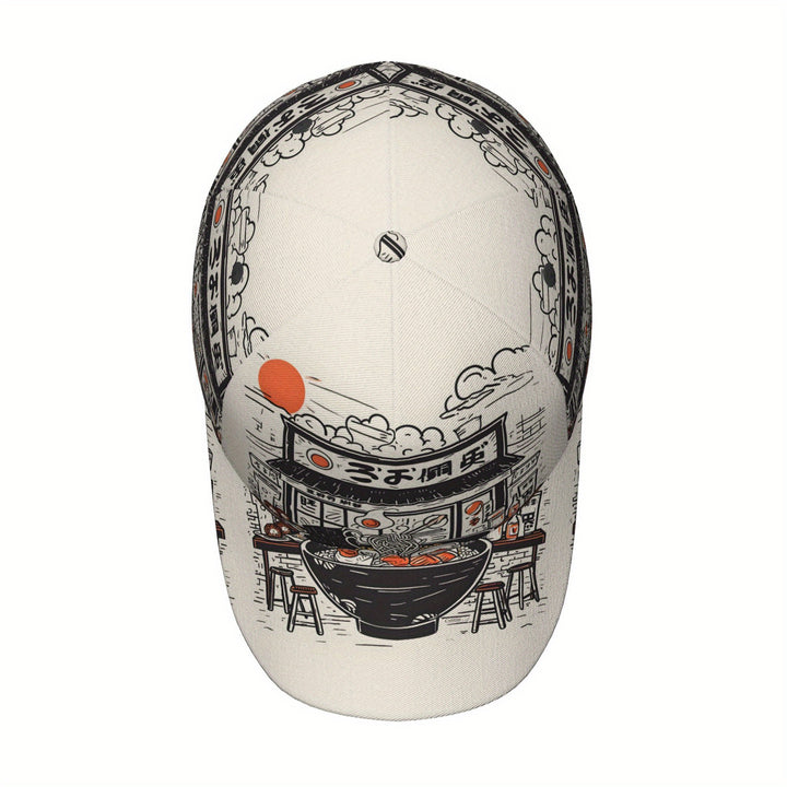 1 pieza, gorra de béisbol con diseño japonés, moda deportiva para hombres y mujeres, estilo simple con estampado japonés, adecuada para senderismo al aire libre, camping, montañismo, juegos, aventuras.