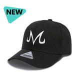 Gorra Trucker Ajustable con Logo Majin Vegeta - Gorra de Béisbol Ligera de Poliéster con Letras Japonesas Blancas y Estampado Gráfico de Vegeta, Gorra Hip Hop Negra para Hombre, Casual para Todas las Estaciones, Escalada, Playa, Uso Diario, Lavable a Máqu
