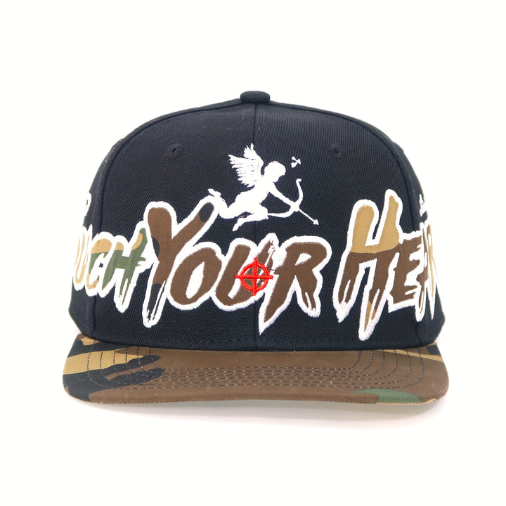 Gorras De Béisbol, Unisex, De Edición Limitada Con Diseño De Camuflaje Oscuro: Gorras De Béisbol Con Bordado De Ángel Cupido Touch Your Heart, Adecuadas Para Actividades Al Aire Libre