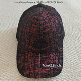 Gorra de Béisbol Ligera y Transpirable para Hombres & Mujeres con Cierre Ajustable Snapback, Diseño en Contraste /Rojo, 6 Paneles Estructurados Ideales Gimnasio Deportes Viajes Exteriores Casual - Gorro Atlético Unissex