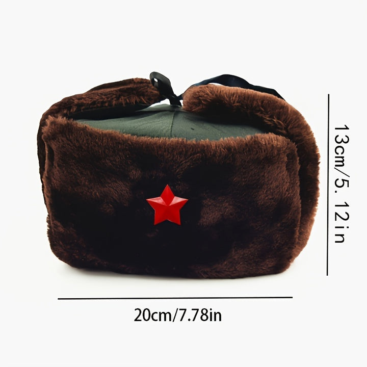 Gorro Leifeng - Gorro Chino Bueno para Hombre, Gorro de Calle con Estrella de Cinco Puntas y Diseño de Locomotora, Gorra del Ejército Rojo
