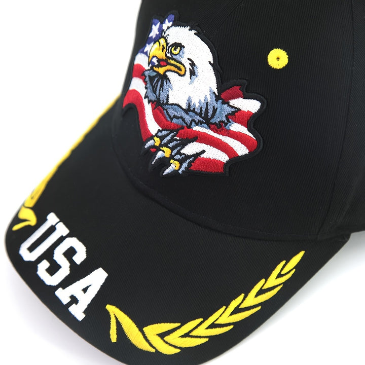 Nueva Llegada Gorra de Béisbol con Bandera Americana, Unisex, Alta Calidad para Deportes al Aire Libre, Seis Paneles Puros y Correa Regulable