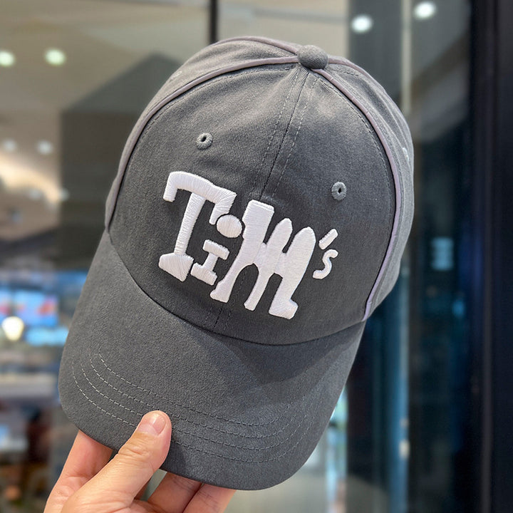 Gorra de Béisbol Ajustable para Hombre y Mujer con Letras Blancas en Relieve y Diseño Rojo/ - Gorra Unisex Ligera y Transpirable, Estilo Casual y Moderno (Lavado a Mano)