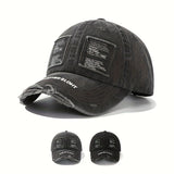 Nueva gorra de béisbol vintage con estilo desgastado para mujeres, elegante y versátil para primavera y verano.