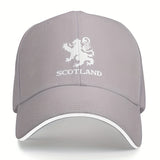 Gorra de béisbol clásica hippie con visera curva, gorra de camionero con estampado de león escocés, gorra snapback para deportes al aire libre casuales