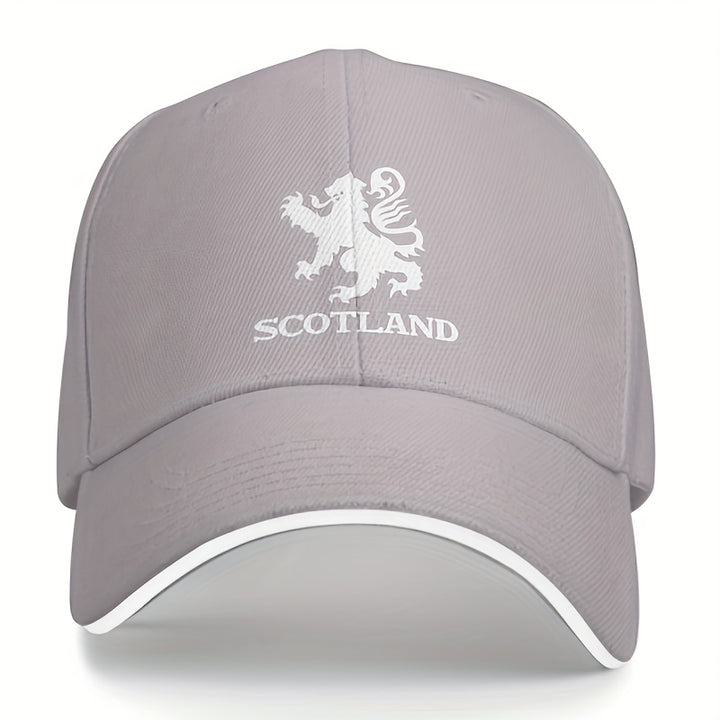 Gorra de béisbol clásica hippie con visera curva, gorra de camionero con estampado de león escocés, gorra snapback para deportes al aire libre casuales